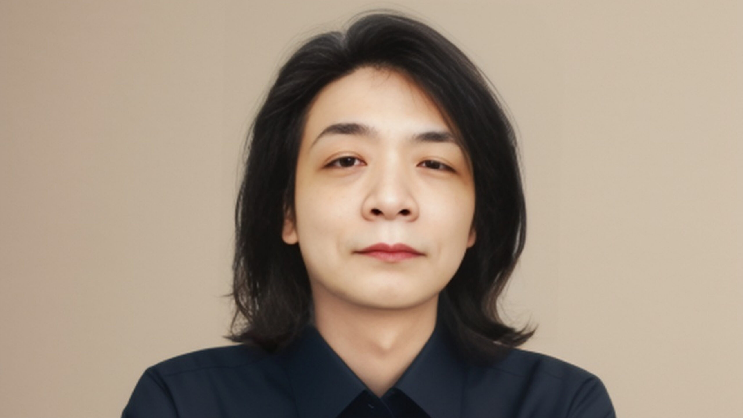 Portada del álbum Algorithm God de Akihisa Yorozu, diseño digital abstracto que fusiona tecnología y música